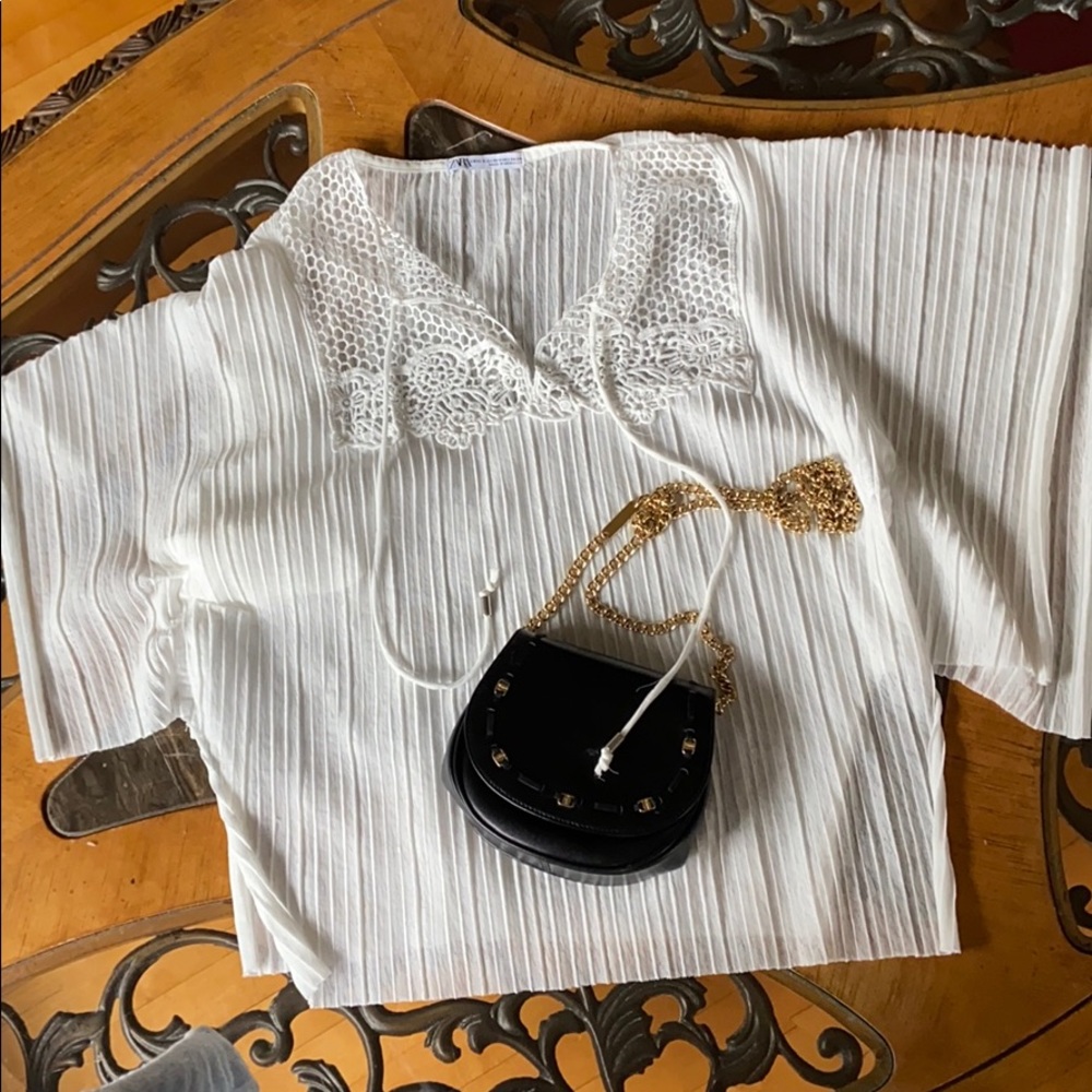 Zara white blouse